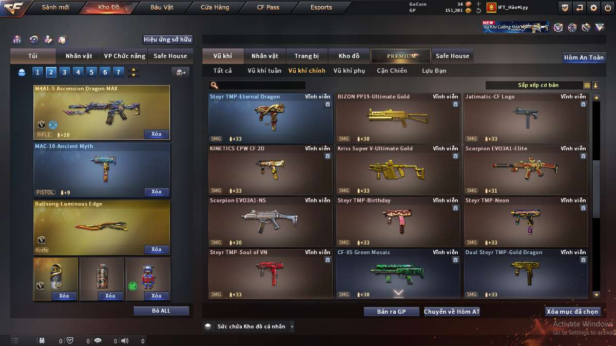 shop acc cf uy tin gia re